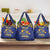 Custom Barbados Pride Cricket Grocery Bag Dwarf Poinciana Flower Sporty Style