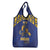 Custom Barbados Pride Cricket Grocery Bag Dwarf Poinciana Flower Sporty Style