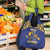 Custom Barbados Pride Cricket Grocery Bag Dwarf Poinciana Flower Sporty Style
