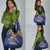 Custom Barbados Pride Cricket Grocery Bag Dwarf Poinciana Flower Sporty Style