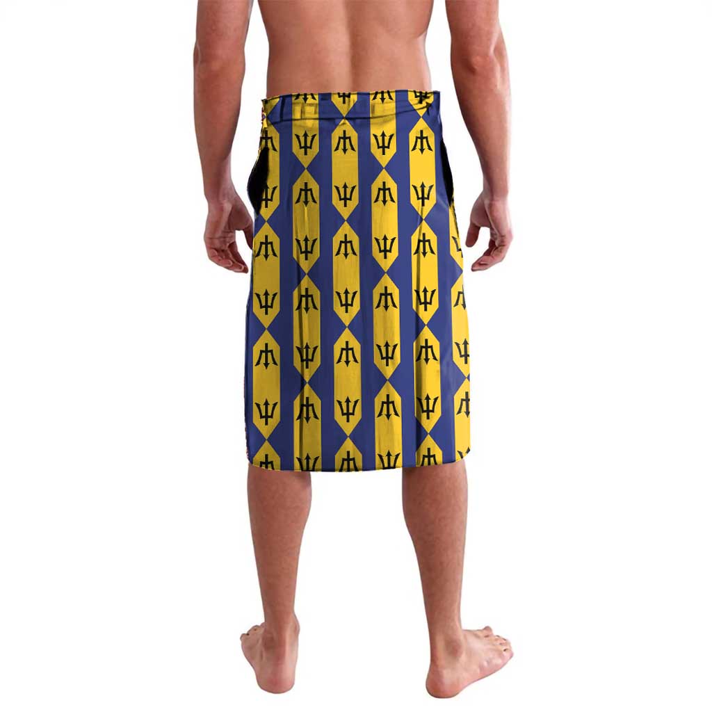 Custom Barbados Pride Cricket Lavalava Dwarf Poinciana Flower Sporty Style - Wonder Print Shop