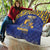 Custom Barbados Pride Cricket Quilt Dwarf Poinciana Flower Sporty Style - Wonder Print Shop