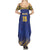 Custom Barbados Pride Cricket Summer Maxi Dress Dwarf Poinciana Flower Sporty Style - Wonder Print Shop