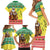 Senegal Christmas Family Matching Short Sleeve Bodycon Dress and Hawaiian Shirt Black Santa Playing Djembe Drum - Wonder Print Shop