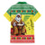 Senegal Christmas Family Matching Tank Maxi Dress and Hawaiian Shirt Black Santa Playing Djembe Drum - Wonder Print Shop