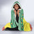 Senegal Christmas Hooded Blanket Black Santa Playing Djembe Drum - Wonder Print Shop