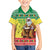 Senegal Christmas Kid Hawaiian Shirt Black Santa Playing Djembe Drum - Wonder Print Shop