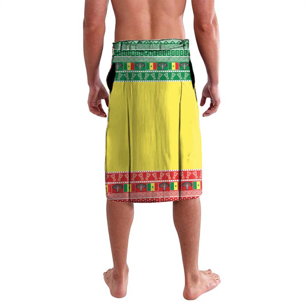 Senegal Christmas Lavalava Black Santa Playing Djembe Drum - Wonder Print Shop