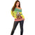 Senegal Christmas Off Shoulder Sweater Black Santa Playing Djembe Drum - Wonder Print Shop