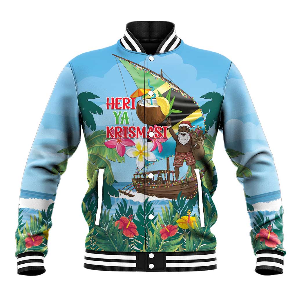 Tanzania Christmas Baseball Jacket Heri ya Krismasi - Wonder Print Shop