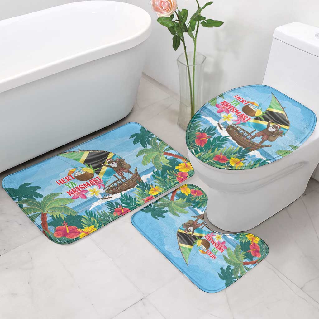 Tanzania Christmas Bathroom Set Heri ya Krismasi - Wonder Print Shop