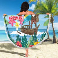 Tanzania Christmas Beach Blanket Heri ya Krismasi - Wonder Print Shop