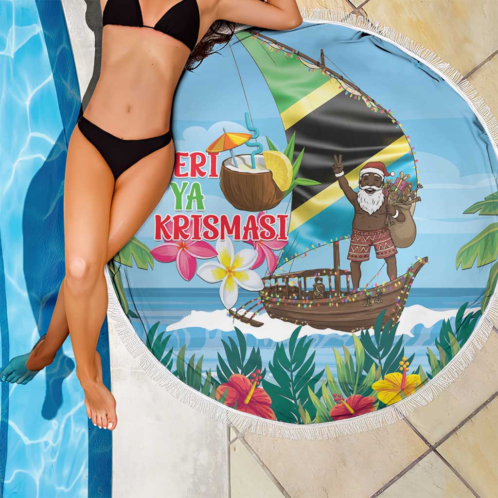 Tanzania Christmas Beach Blanket Heri ya Krismasi - Wonder Print Shop