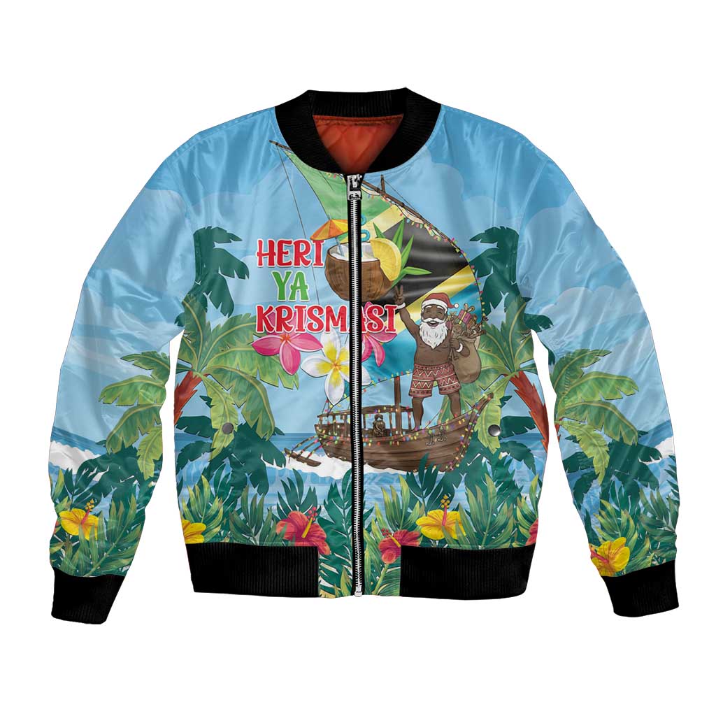 Tanzania Christmas Bomber Jacket Heri ya Krismasi - Wonder Print Shop
