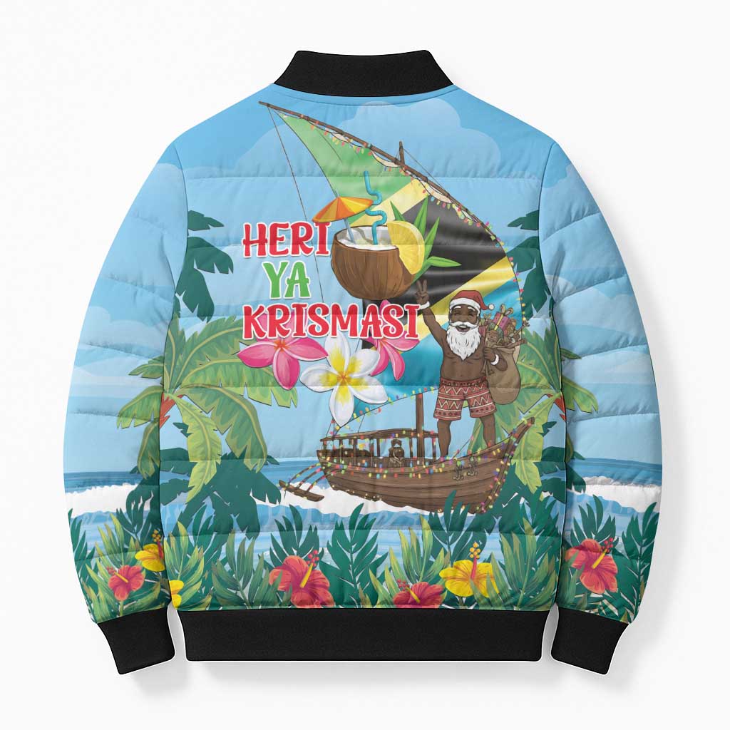 Tanzania Christmas Bomber Puffer Jacket Heri ya Krismasi - Wonder Print Shop