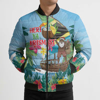 Tanzania Christmas Bomber Puffer Jacket Heri ya Krismasi - Wonder Print Shop
