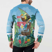 Tanzania Christmas Button Sweatshirt Heri ya Krismasi - Wonder Print Shop