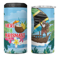 Tanzania Christmas 4 in 1 Can Cooler Tumbler Heri ya Krismasi - Wonder Print Shop