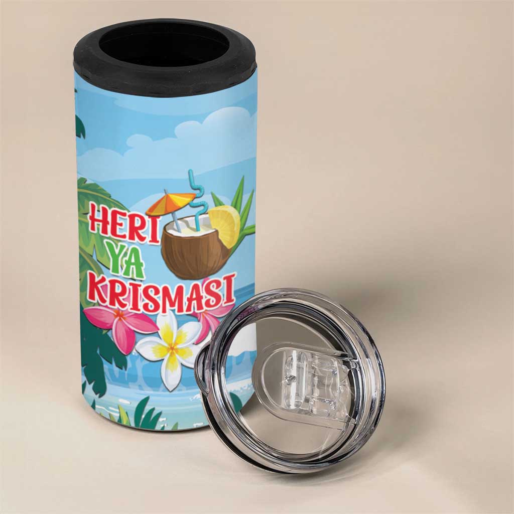 Tanzania Christmas 4 in 1 Can Cooler Tumbler Heri ya Krismasi - Wonder Print Shop
