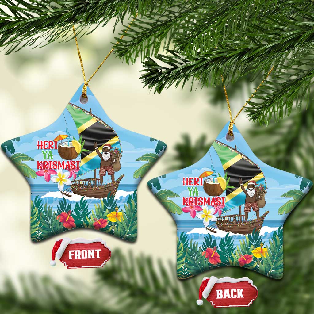 Tanzania Christmas Ceramic Ornament Heri ya Krismasi - Wonder Print Shop