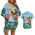 Tanzania Christmas Couples Matching Off Shoulder Short Dress and Hawaiian Shirt Heri ya Krismasi - Wonder Print Shop