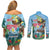Tanzania Christmas Couples Matching Off Shoulder Short Dress and Long Sleeve Button Shirt Heri ya Krismasi - Wonder Print Shop