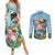 Tanzania Christmas Couples Matching Summer Maxi Dress and Long Sleeve Button Shirt Heri ya Krismasi - Wonder Print Shop