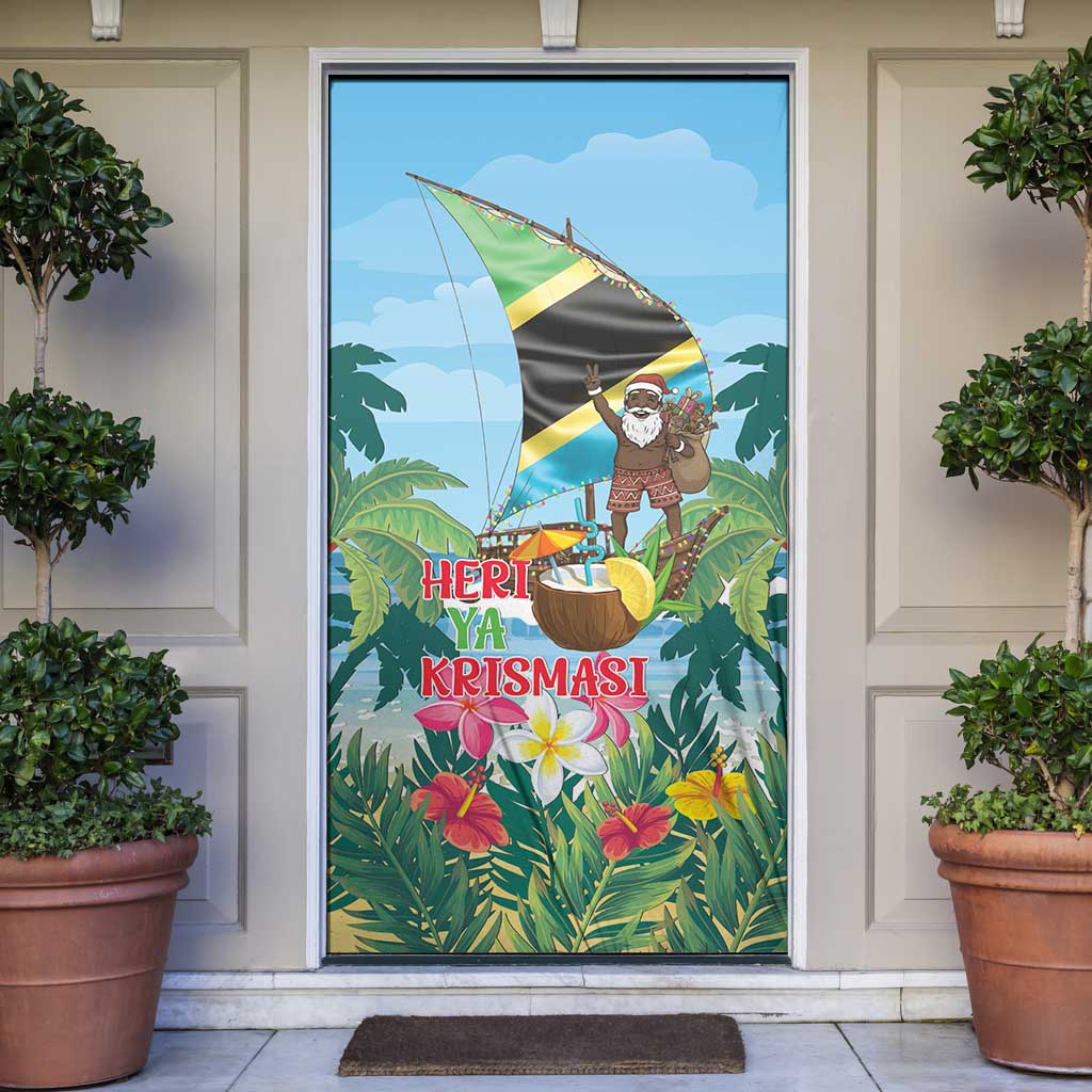 Tanzania Christmas Door Cover Heri ya Krismasi - Wonder Print Shop