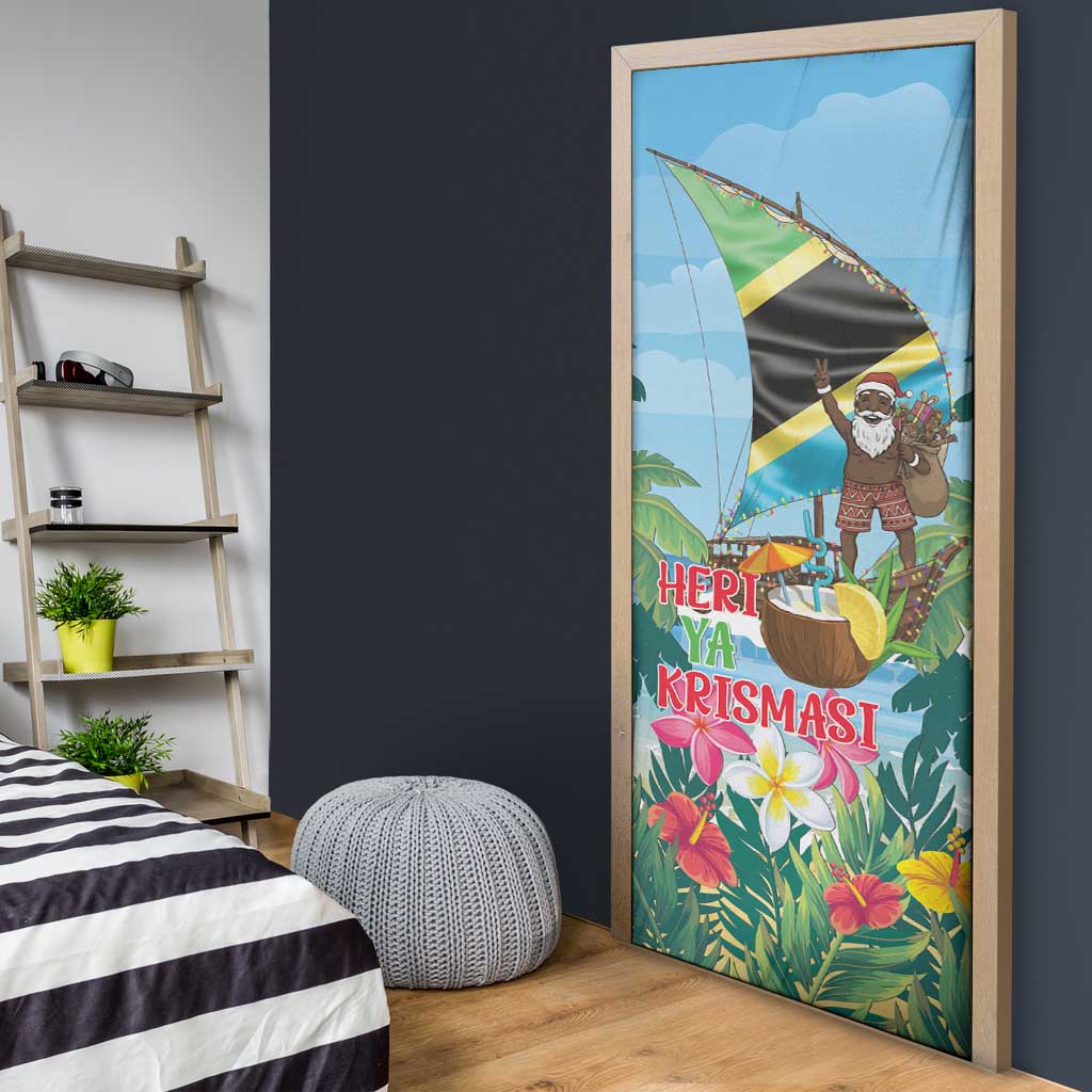 Tanzania Christmas Door Cover Heri ya Krismasi - Wonder Print Shop