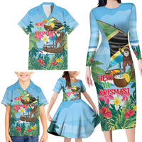 Tanzania Christmas Family Matching Long Sleeve Bodycon Dress and Hawaiian Shirt Heri ya Krismasi - Wonder Print Shop
