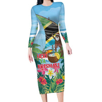 Tanzania Christmas Family Matching Long Sleeve Bodycon Dress and Hawaiian Shirt Heri ya Krismasi - Wonder Print Shop