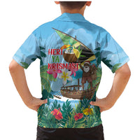 Tanzania Christmas Family Matching Mermaid Dress and Hawaiian Shirt Heri ya Krismasi - Wonder Print Shop