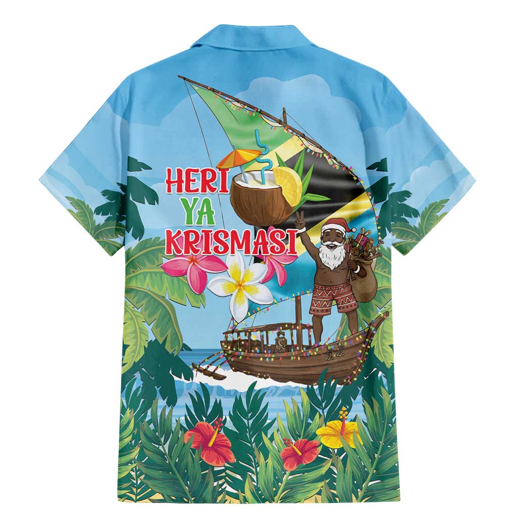 Tanzania Christmas Family Matching Mermaid Dress and Hawaiian Shirt Heri ya Krismasi - Wonder Print Shop