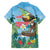 Tanzania Christmas Family Matching Off The Shoulder Long Sleeve Dress and Hawaiian Shirt Heri ya Krismasi - Wonder Print Shop