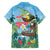 Tanzania Christmas Family Matching Off Shoulder Short Dress and Hawaiian Shirt Heri ya Krismasi - Wonder Print Shop
