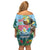 Tanzania Christmas Family Matching Off Shoulder Short Dress and Hawaiian Shirt Heri ya Krismasi - Wonder Print Shop