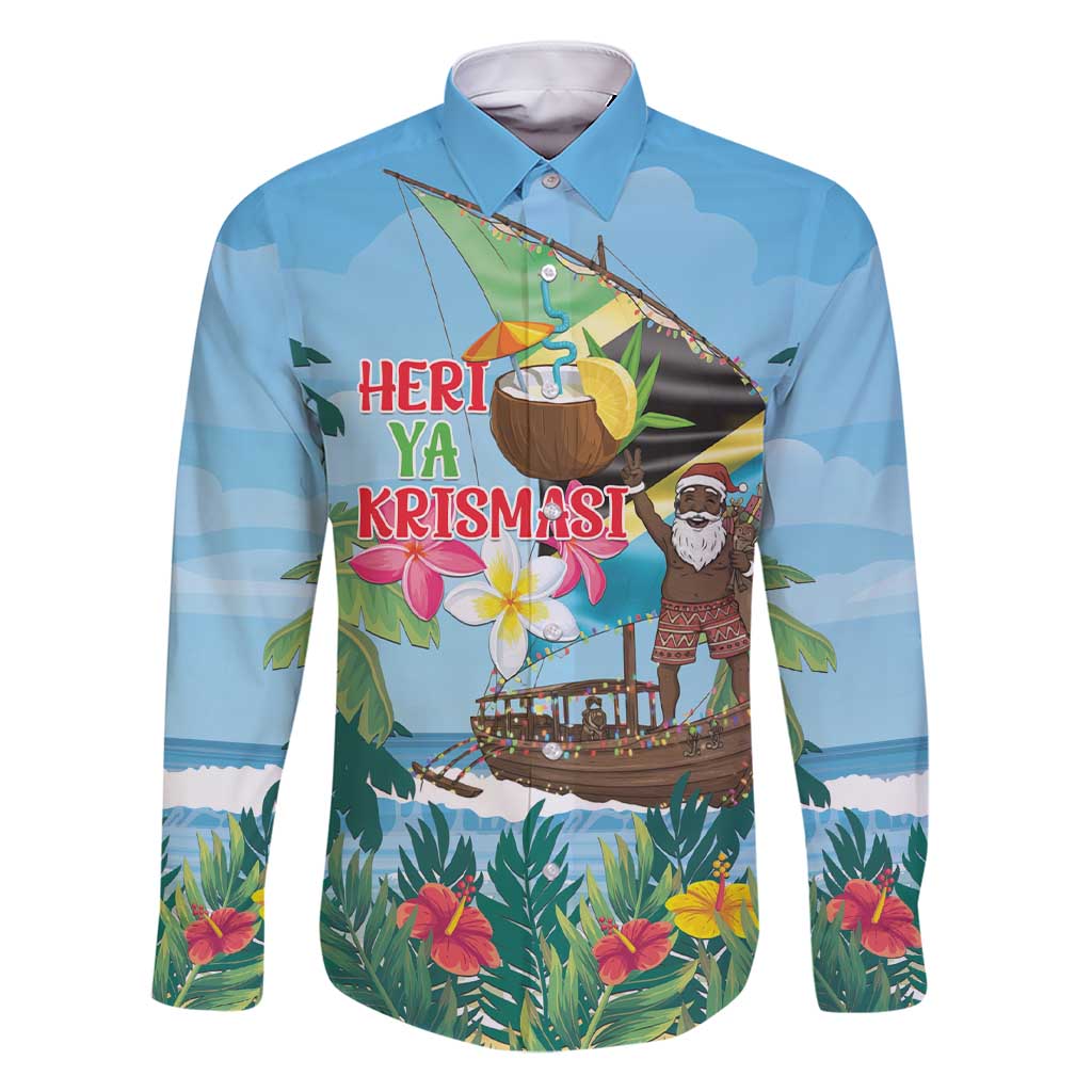 Tanzania Christmas Family Matching Short Sleeve Bodycon Dress and Hawaiian Shirt Heri ya Krismasi - Wonder Print Shop