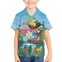 Tanzania Christmas Family Matching Summer Maxi Dress and Hawaiian Shirt Heri ya Krismasi - Wonder Print Shop