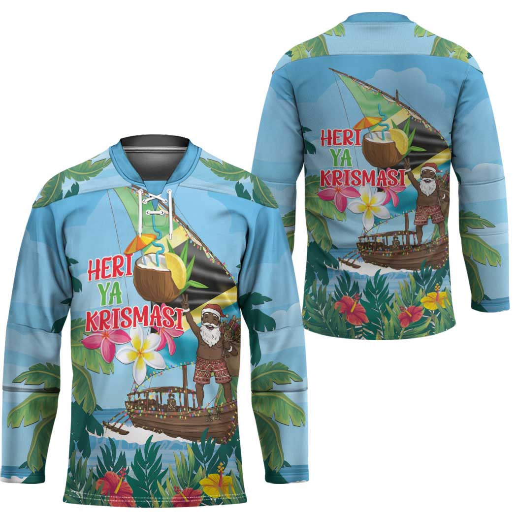 Tanzania Christmas Hockey Jersey Heri ya Krismasi - Wonder Print Shop