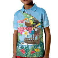 Tanzania Christmas Kid Polo Shirt Heri ya Krismasi - Wonder Print Shop