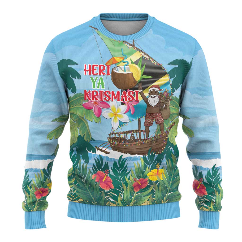 Tanzania Christmas Ugly Christmas Sweater Heri ya Krismasi - Wonder Print Shop