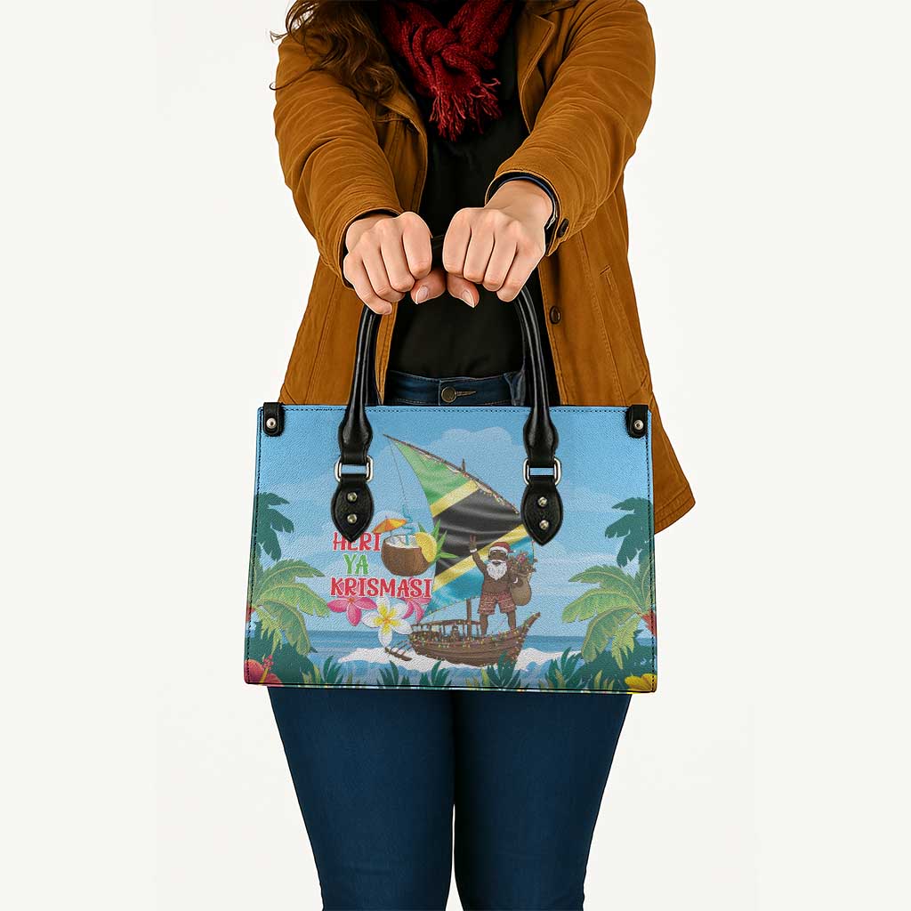Tanzania Christmas Leather Bag Heri ya Krismasi - Wonder Print Shop