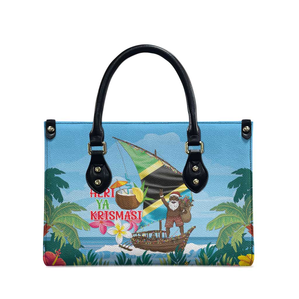 Tanzania Christmas Leather Bag Heri ya Krismasi - Wonder Print Shop