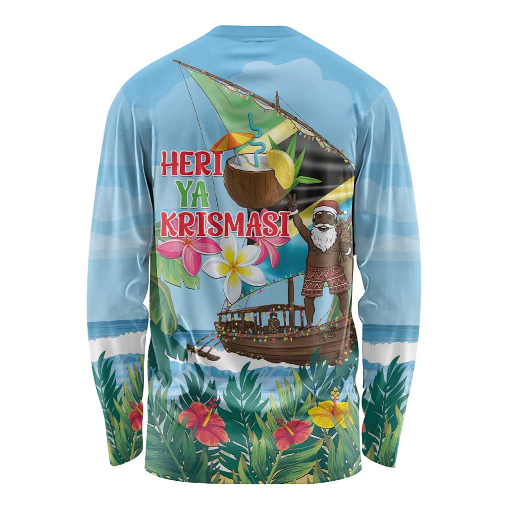 Tanzania Christmas Long Sleeve Shirt Heri ya Krismasi - Wonder Print Shop