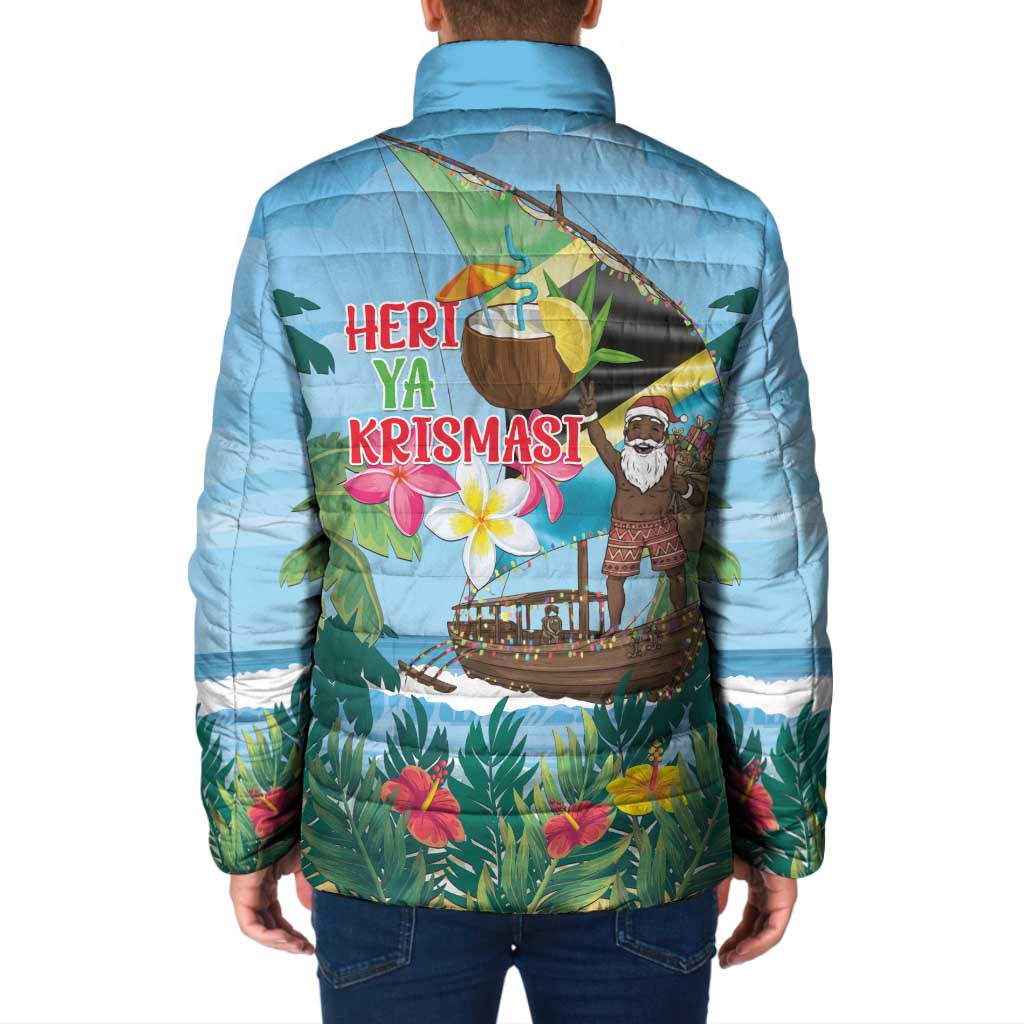 Tanzania Christmas Padded Jacket Heri ya Krismasi - Wonder Print Shop