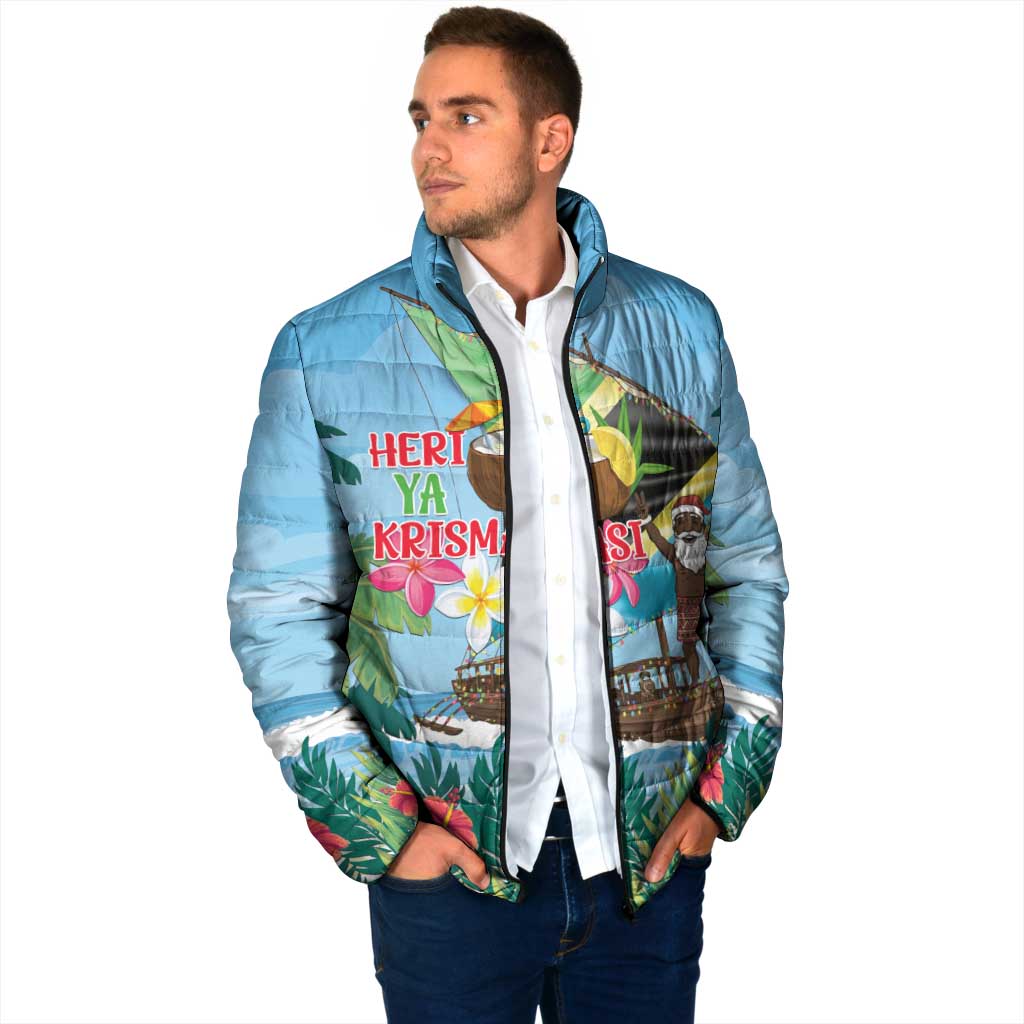 Tanzania Christmas Padded Jacket Heri ya Krismasi - Wonder Print Shop