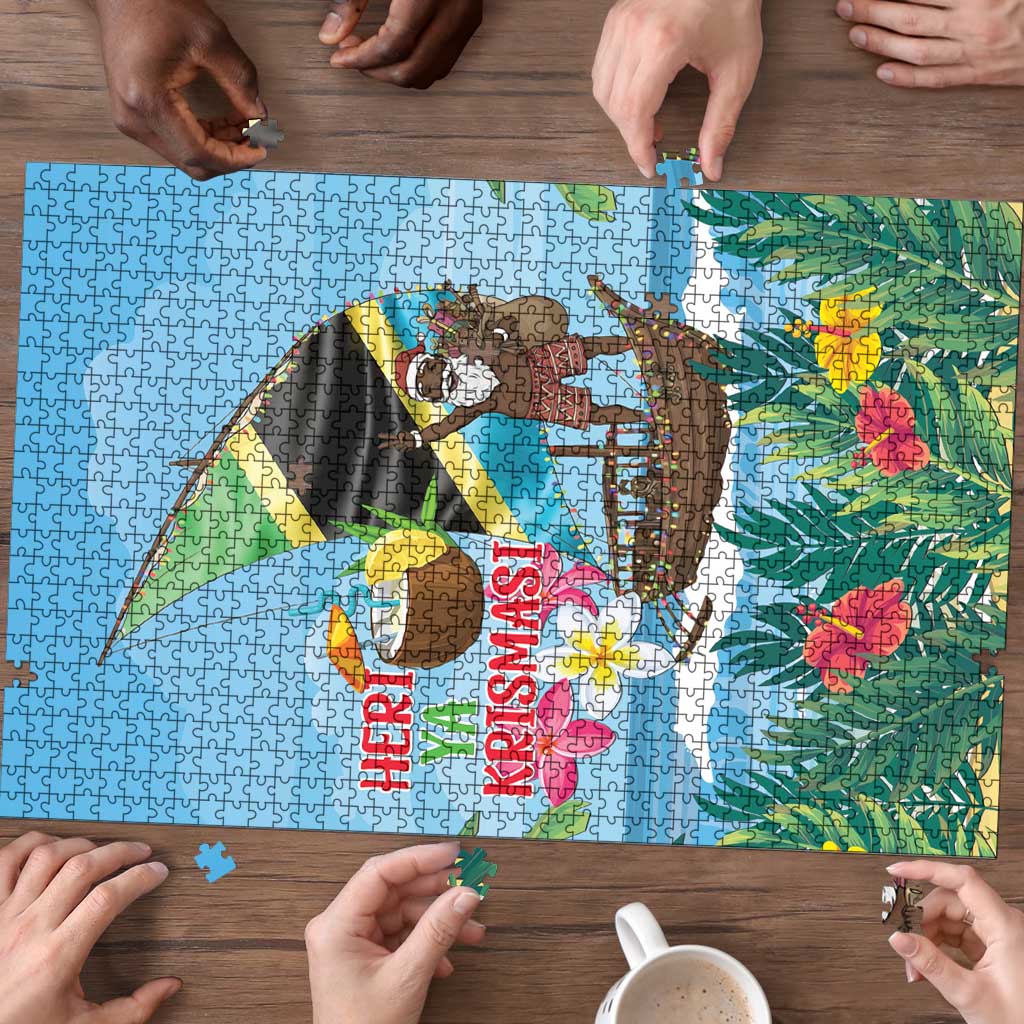 Tanzania Christmas Puzzle Heri ya Krismasi - Wonder Print Shop