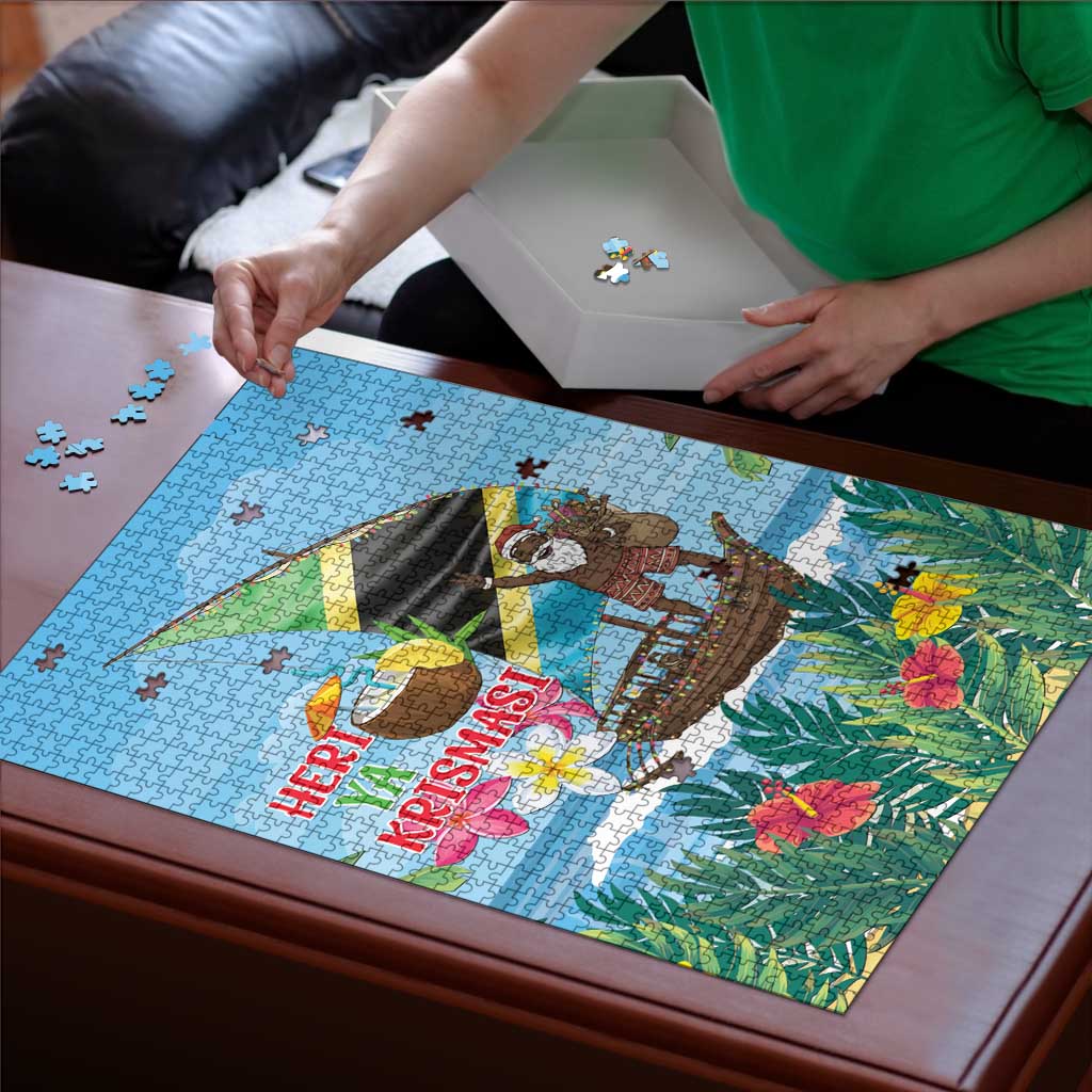 Tanzania Christmas Puzzle Heri ya Krismasi - Wonder Print Shop