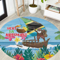 Tanzania Christmas Round Carpet Heri ya Krismasi - Wonder Print Shop