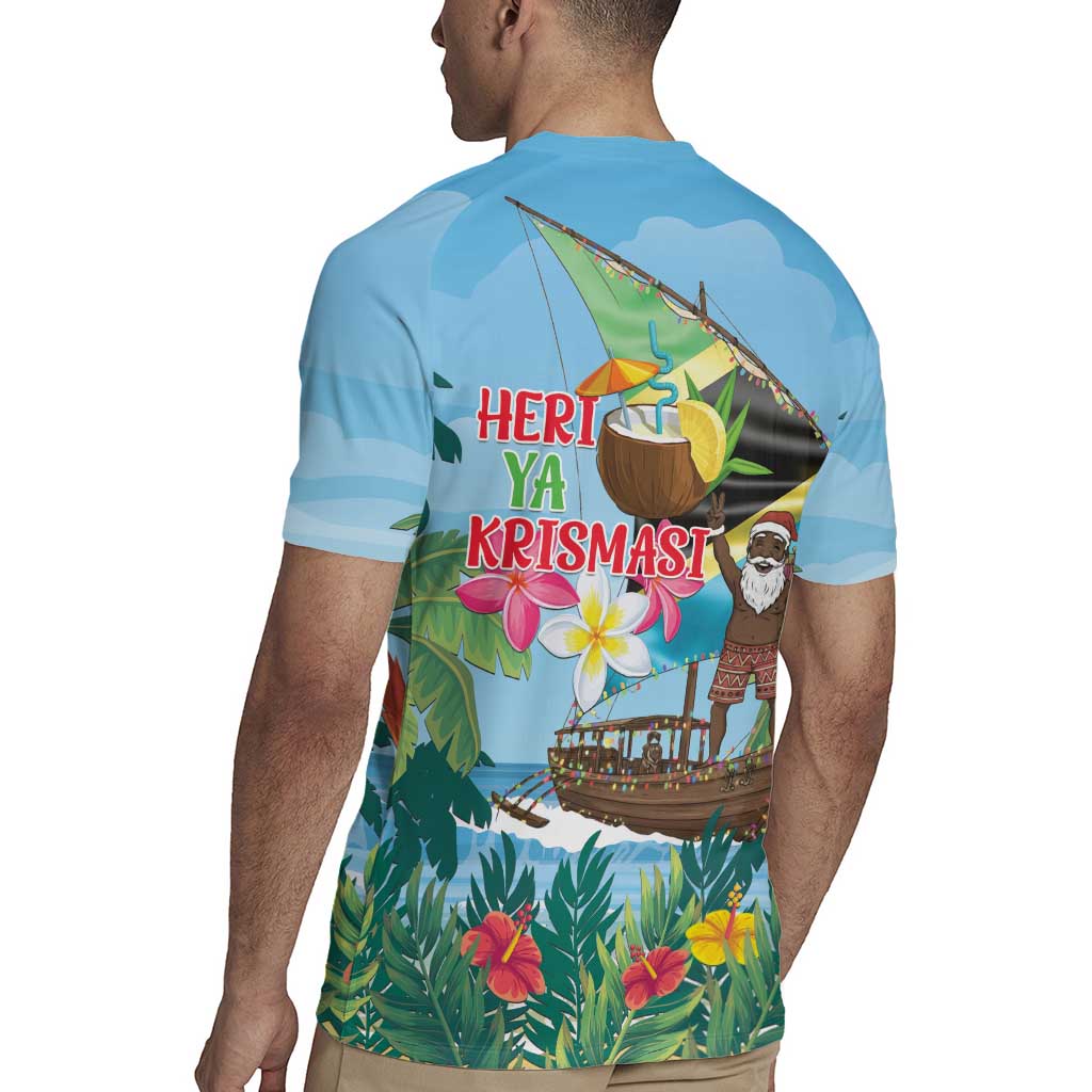 Tanzania Christmas Rugby Jersey Heri ya Krismasi - Wonder Print Shop